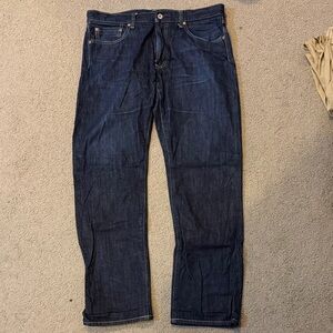 Uniqlo Men's Dark Blue Straight Jeans